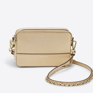 Draper James Dakota Crossbody Bag – Champagne Gold Vegan Leather